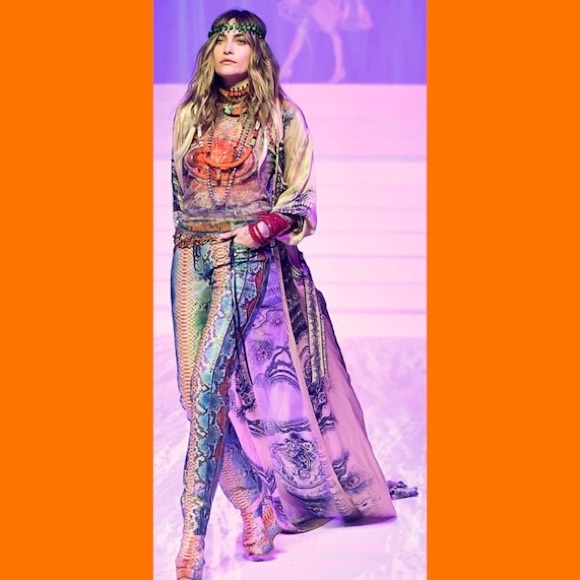 Jean Paul Gaultier Vintage Currency Sheer Mesh Tulle Runway Boho Dress - Picture 3 of 12